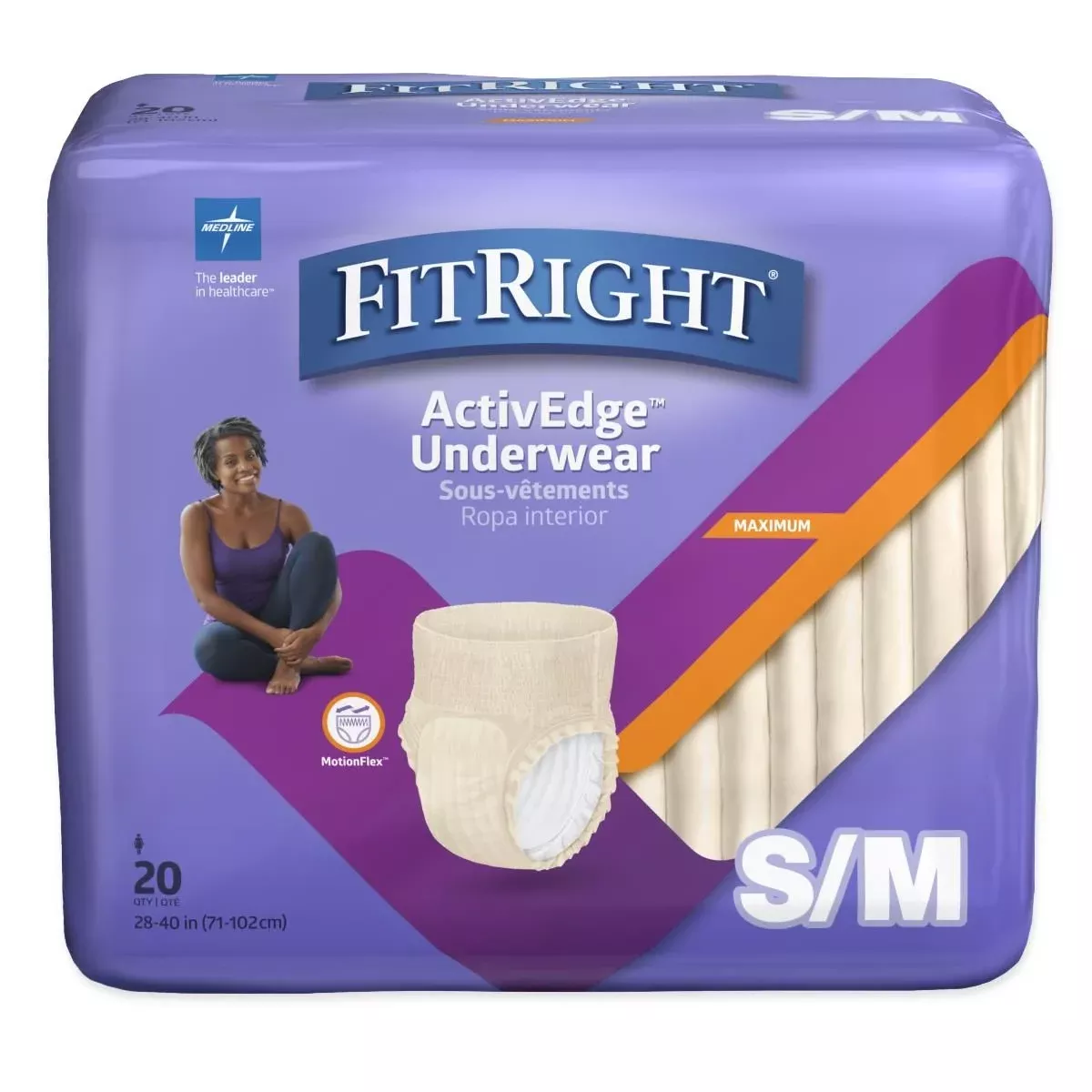 Medline FitRight ActivEdge Underwear for Women