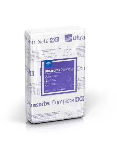 Medline Ultrasorbs Complete Premium Underpads, 400 lb. Capacity