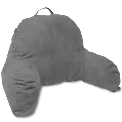 Microsuede Bedrest Pillow w/ Arms | Several Colors Available | Deluxe Comfort