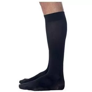 Midtown Microfiber Calf, 20-30 mmHg, Large, Long, Closed, Black