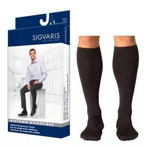 Midtown Microfiber Calf, 20-30, X-Long, X-Large Foot, Closed, Black