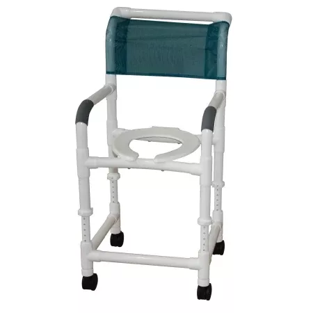 MJM International Shower Chair MJM International Push Handle PVC Frame Mesh Back - M-962658-377 - Each