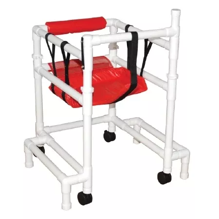 MJM International Walker with Wheels Adjustable Height 250 lbs. Weight Capacity 21 to 26 Inch Height - M-1019204-3593 - Each