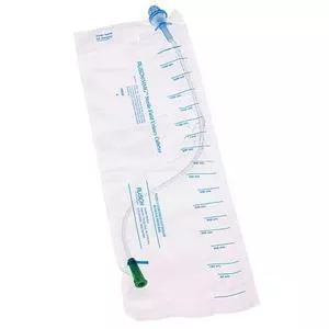 MMG Coude Red Rubber Closed System Intermittent Catheter Kit 14 Fr