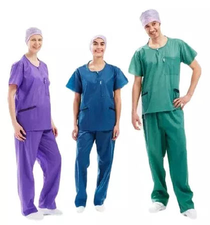 Molnlycke Scrub Pants Barrier Large Blue Unisex - M-984243-2552 - Case of 48