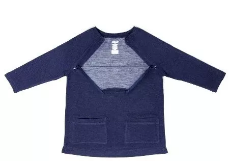 Narrative Apparel Knit Top AuthoredThe Irreplaceable Top Large Tomato 2 Pockets 3/4 Raglan Sleeve Female - M-1099858-1602 - Each