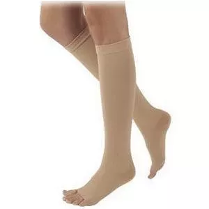 Natural Rubber Knee-High Stockings Size L2, Natural