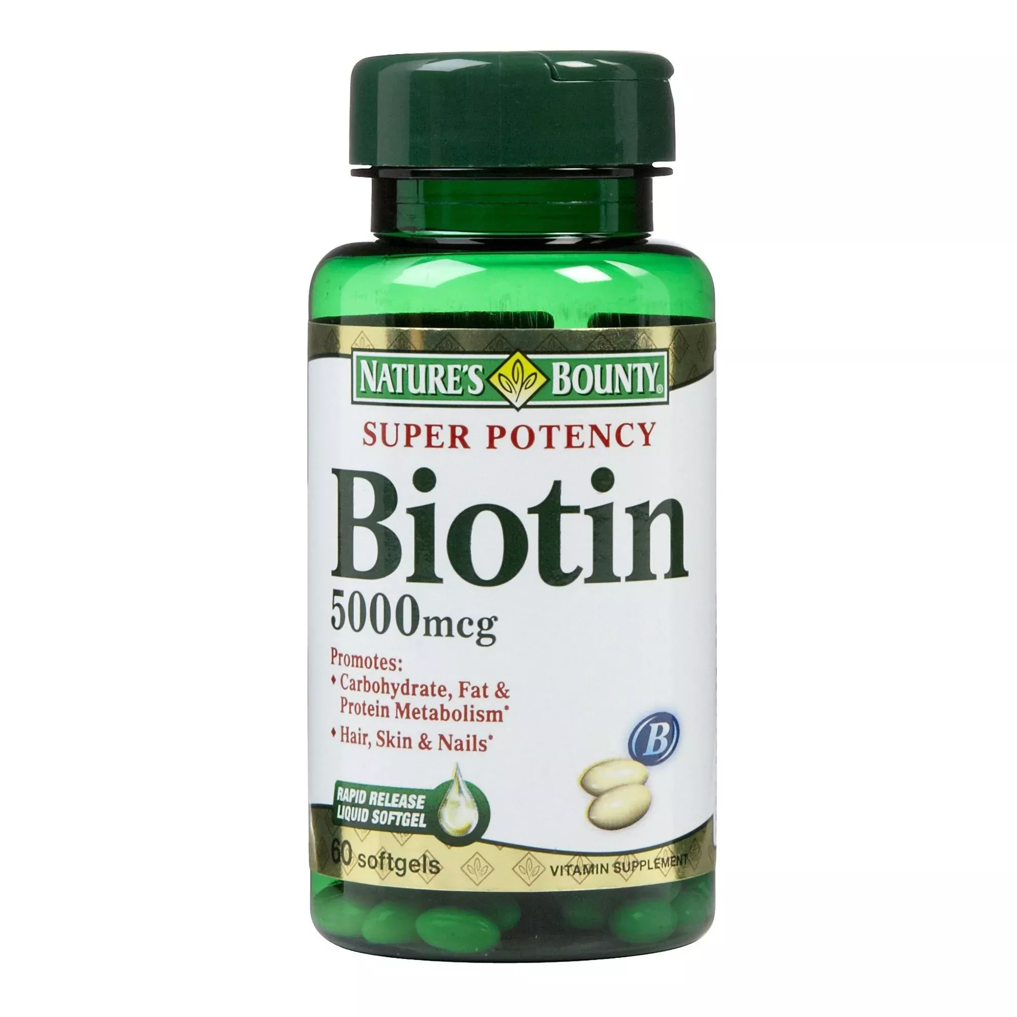 Nature's Bounty Vitamin B-7 Biotin Supplement