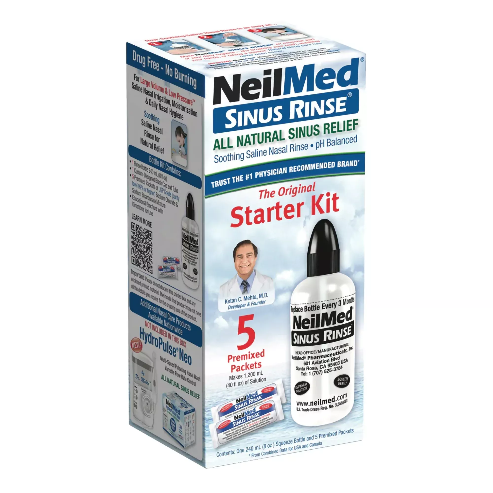 Neilmed Sinus Rinse™ Saline Nasal Rinse Kit