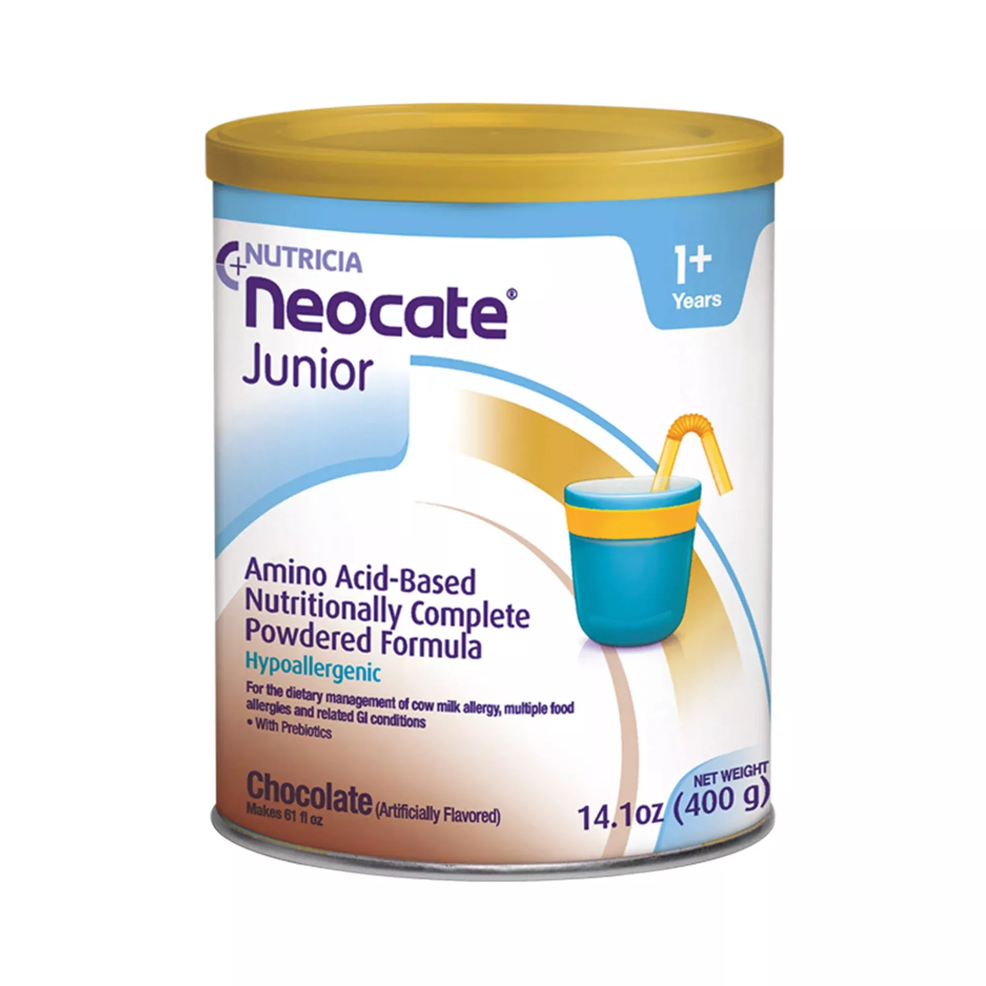 Neocate Junior Amino Acid–Based Powdered Formula, Chocolate, 14.1-ounce can