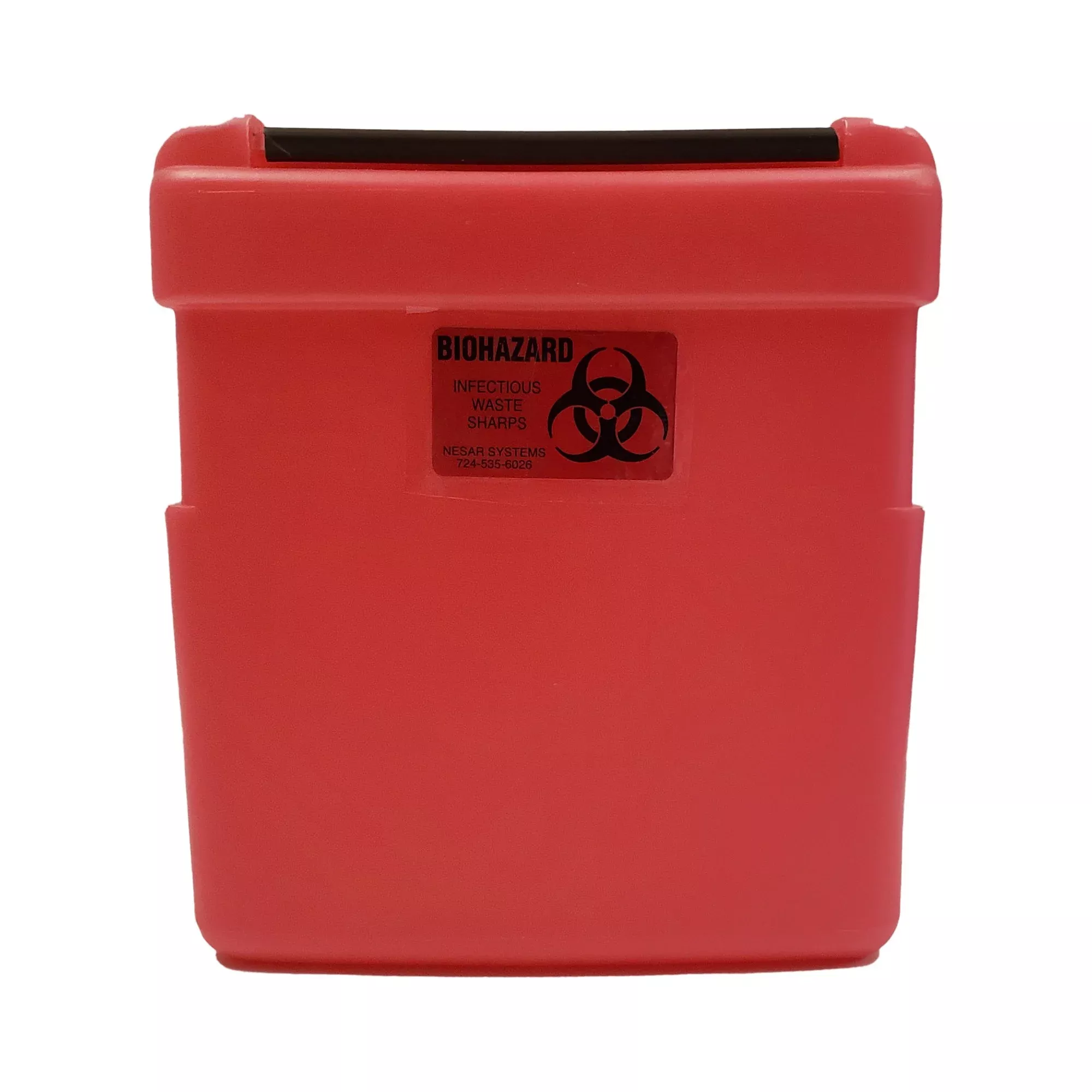 Nesar Systems Replacement Radioactive Sharps Container, 1 Gal., 8.5 x 4 x 9 Inch