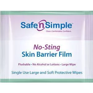 No-Sting Skin Barrier Wipes, 5" x 7"