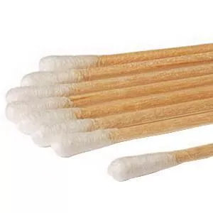 Non-Sterile Cotton Large-Tip Applicator with Plastic Handle 6"