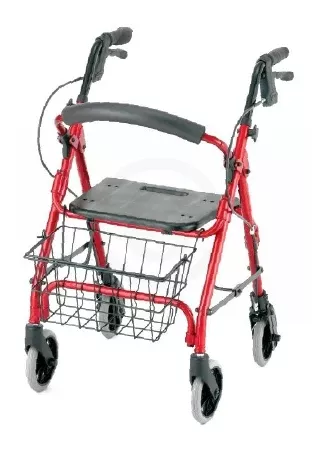 Nova Ortho-Med 4 Wheel Rollator GetGO Petite Blue Aluminum Frame - M-709425-1510 - Each