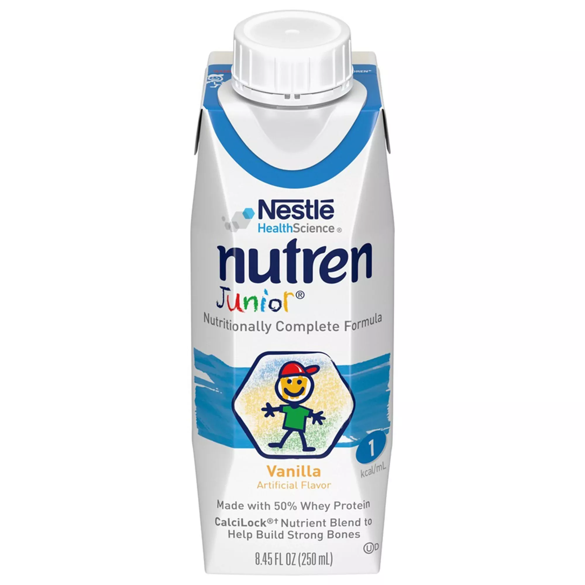 Nutren Junior Nutritionally Complete Formula, Vanilla, 8.45-ounce Tetra Prisma