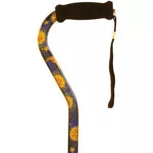 Offset Handle Cane, Celestial