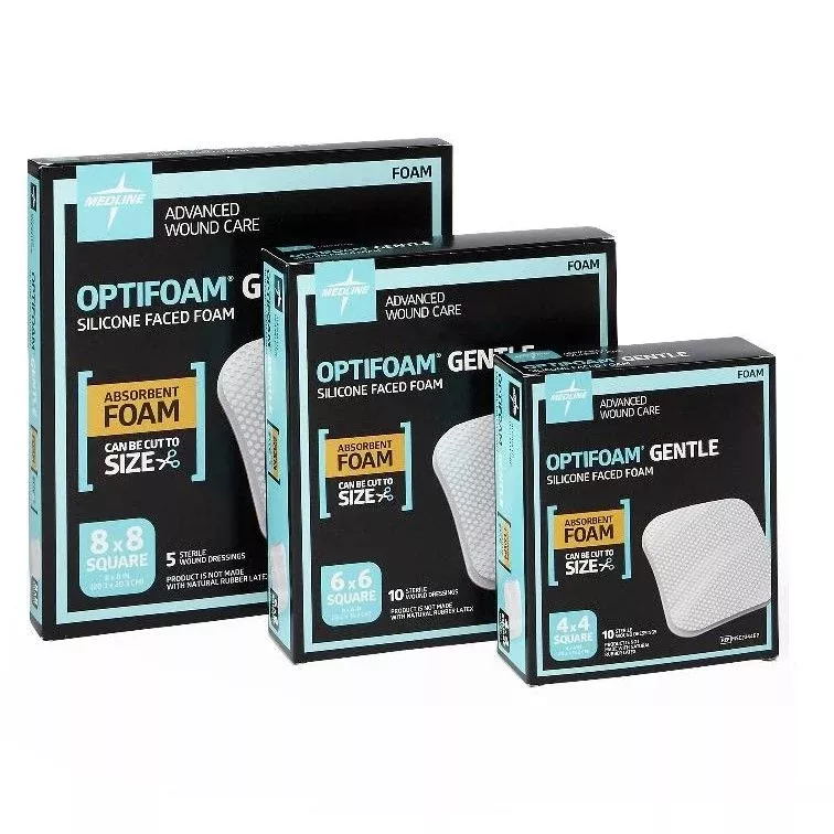 Optifoam Gentle Silicone Faced Foam Dressings - No Border