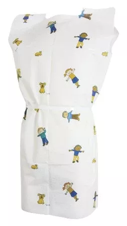 Patient Exam Gown McKesson Medium Kid Design (McKesson KIDS™ Print) Disposable - M-489534-3901 - Case of 50