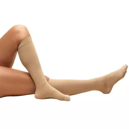 Patterson Medical Supply Compression Stocking Truform Knee High Medium Beige - M-1017216-2203 - Pair