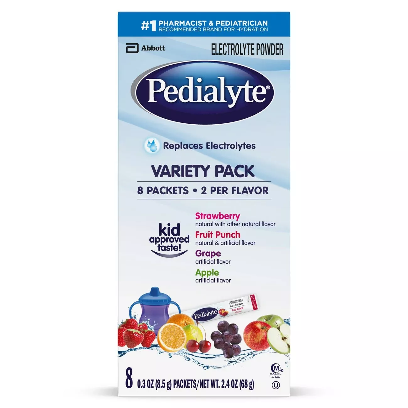 Pedialyte Electrolyte Powder, Assorted Flavors