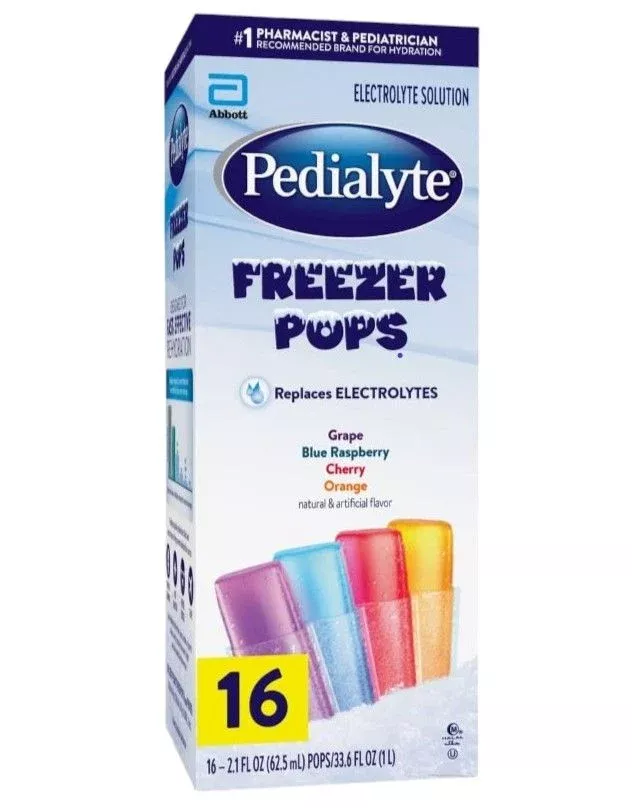 Pedialyte Freezer Pops Electrolyte Solution