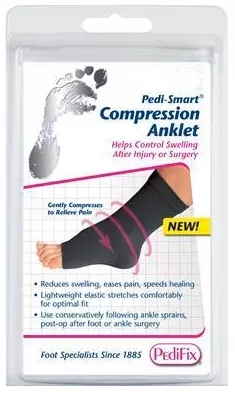 Pedifix Compression Sleeve Pedi-Smart Size 6 Black Ankle - M-1112155-511 - Pack of 1