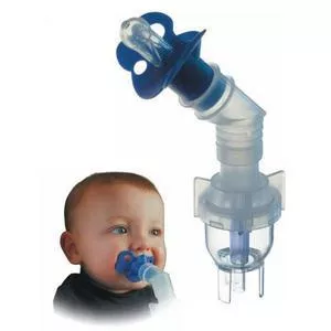 PediNeb Nebulizer 45 Degree Elbow with Pacifier and 7 ft. Kink Resistant Oxygen Tubing