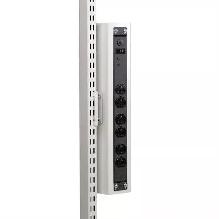 Phenolic Laminate Universal Accessories LCD Holder with Double Arm for Single and Double Bay Uprights