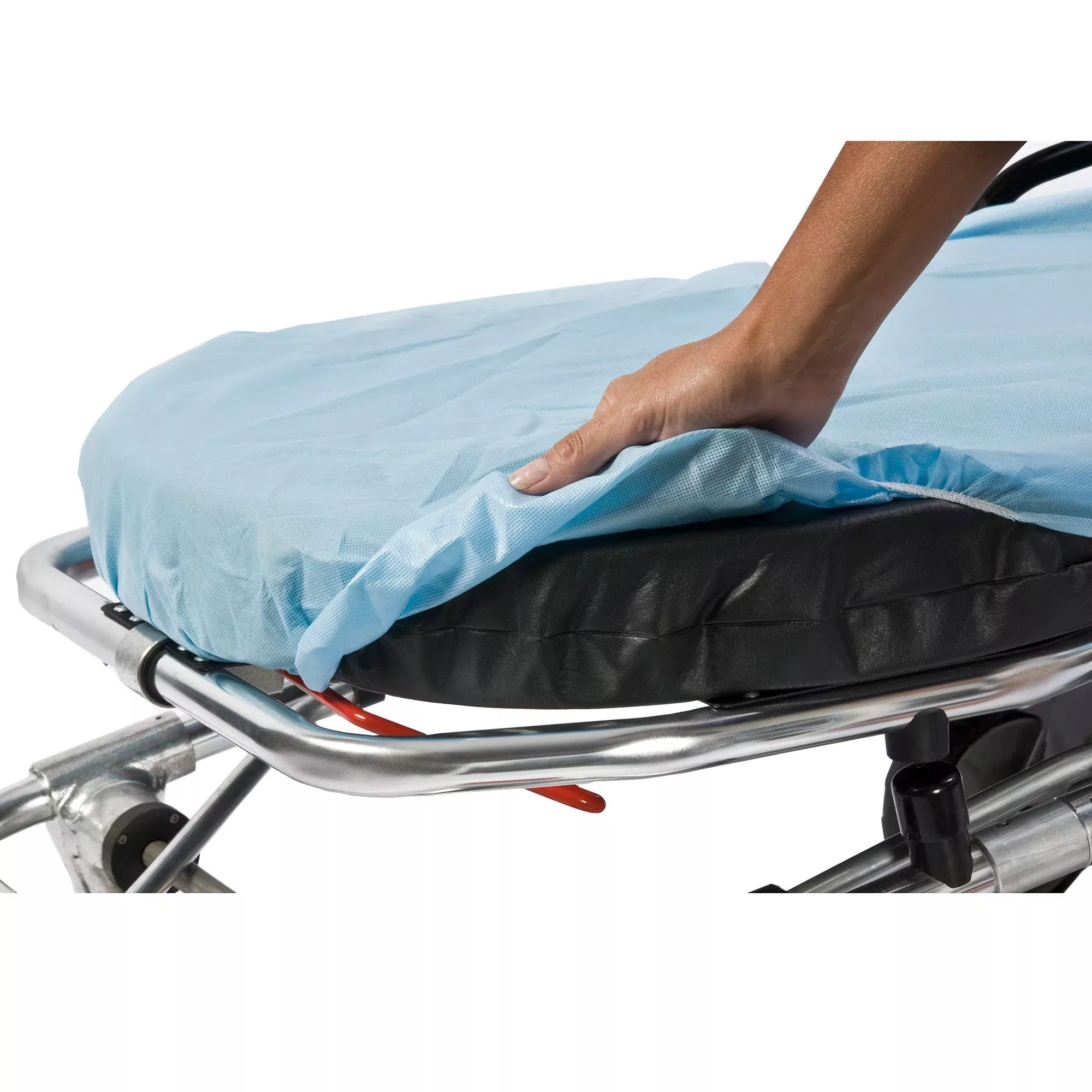 PocketFit Blue Fitted Stretcher Sheet, 30 x 72 Inch
