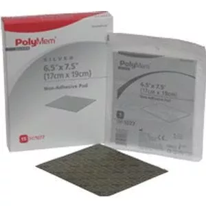 Polymem Silver 6.5" X 7.5" Non-Adhesive PolyMeric Membrane Dressing