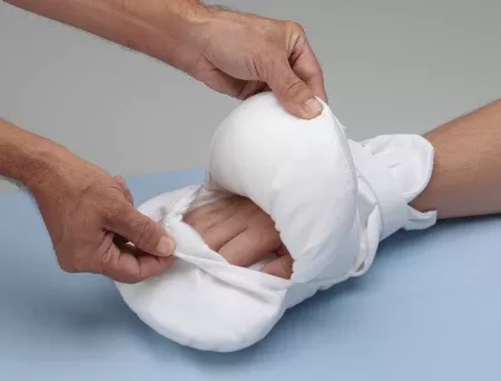 Posey Hand Control Mitt Peek-A-Boo One Size Fits Most Hook and Loop Closure Without Straps - M-368580-2836 - Pair