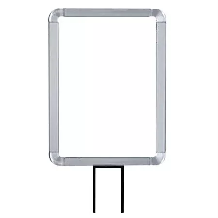 Post-Top Signage Satin Aluminum - 8.5" x 11