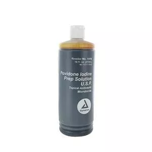 Povidone Iodine Prep Solution 10% USP, 16 oz. Bottle
