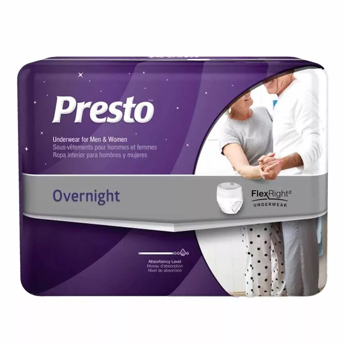 Presto FlexRight Incontinence Underwear - Overnight