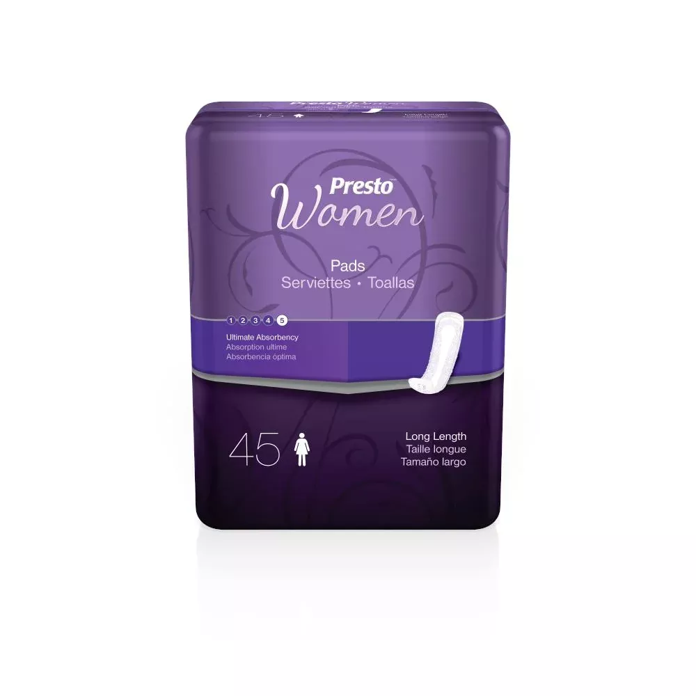 Presto Pads for Women Ultimate Absorbency 16" Long