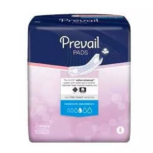 Prevail Bladder Control Moderate Pad White 9-1/4"