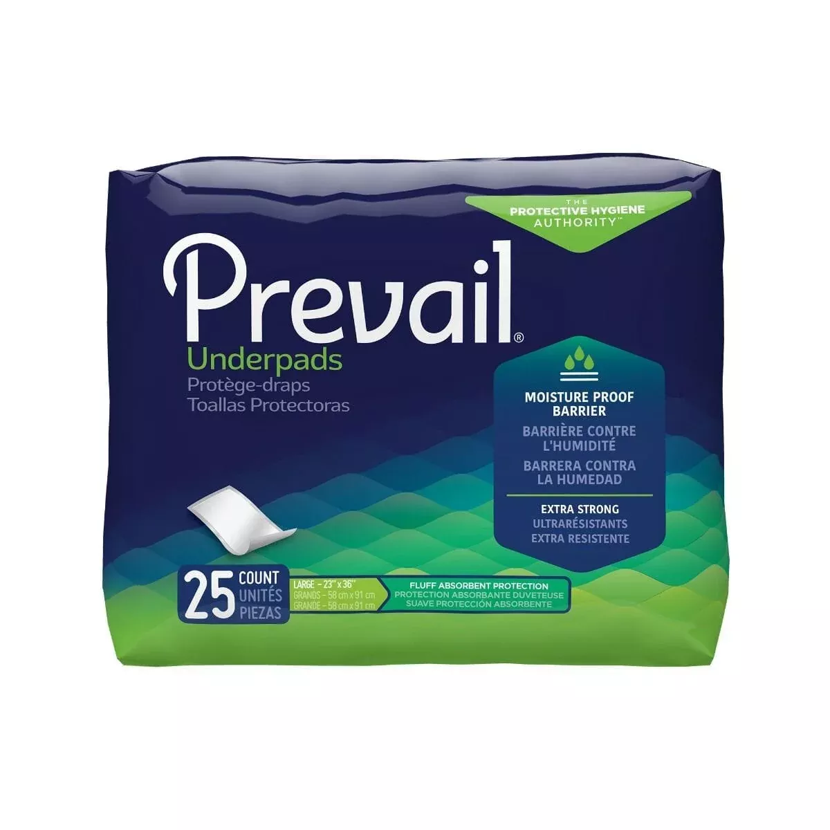 Prevail Fluff Disposable Underpads 23" x 36"