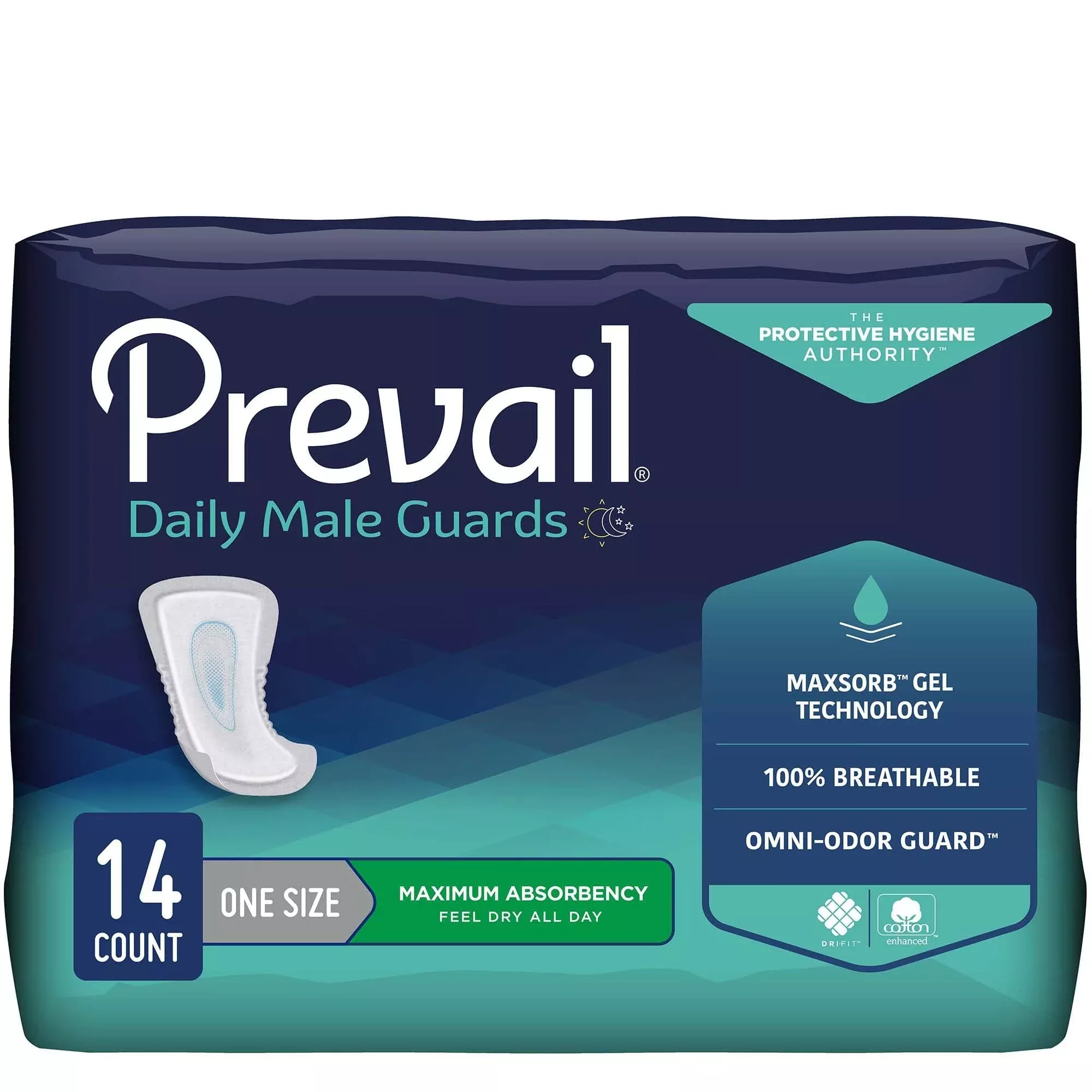 Prevail Male Guards with Adhesive Strip