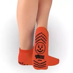 Principle Business Enterprises Fall Management Slipper Socks Pillow Paws Risk Alert Terries™ 3X-Large Red Ankle High - M-880676-2812 - Pair