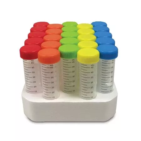 Prism Tube with Screw-cap Foam Rack 15mL