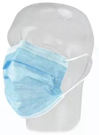 Procedure Mask FluidGard Anti-fog Foam Pleated Earloops