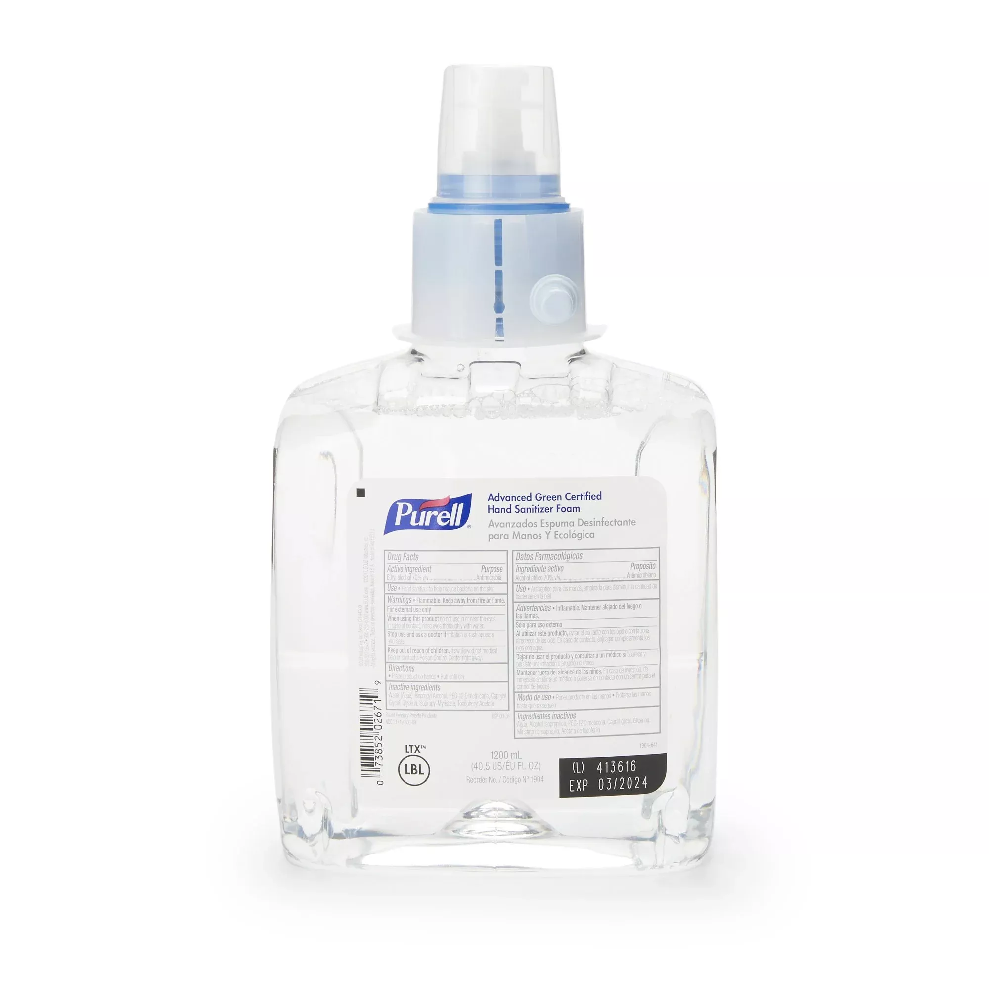 Purell Advanced Foaming Hand Sanitizer 1200 mL Dispenser Refill Bottle