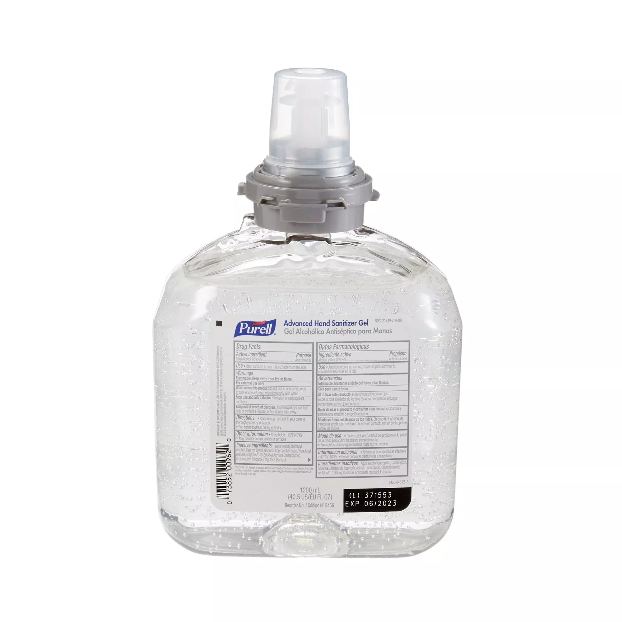 Purell Advanced Hand Sanitizer, Ethyl Alcohol, Refill Bottle