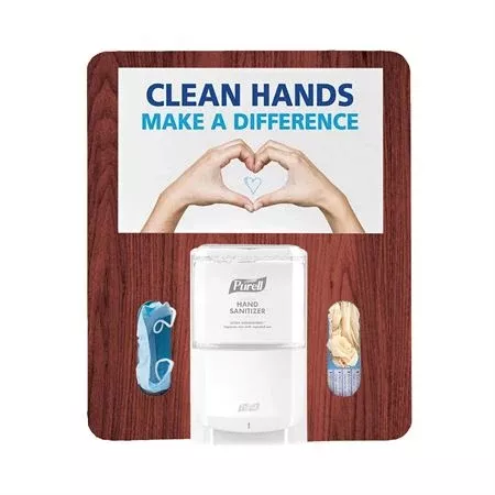 Purell Hygiene Bracket - Available in Silver and Maple For ES6 or ES8