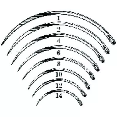.Regular Surgeon’s Surgical Needles1822 Series, 12/Pkg Size 2Anchor 1822-2R