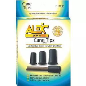 Replacement Rubber Cane Tip 16 mm, Black