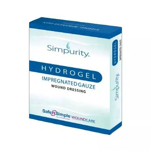 Safe N Simple Simpurity Impregnated Hydrogel Gauze 2" x 2"