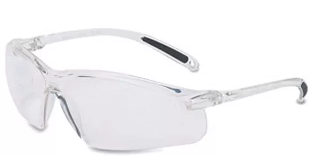 Safety Glasses Uvex A700 Series Wraparound Anti-scratch Coating Clear Tint Polycarbonate Lens Clear Frame Over Ear One Size Fits Most