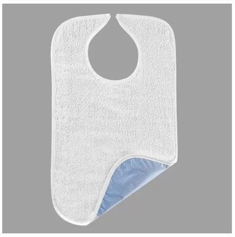 Salk Inc Bib Hook and Loop Closure Reusable Terry Cloth / Vinyl - M-1100886-674 - Each