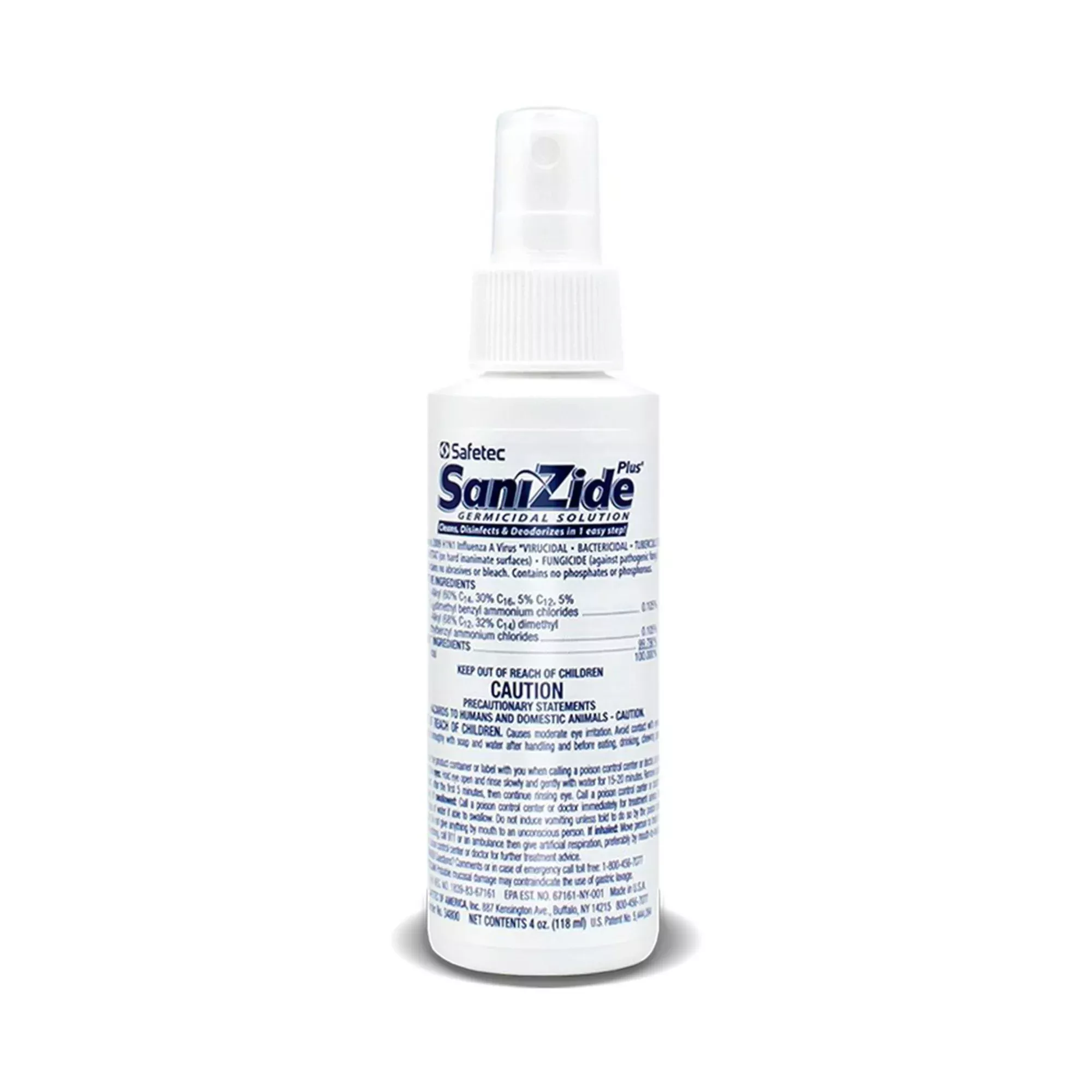 SaniZide Plus Surface Disinfectant Cleaner, 4-ounce bottle